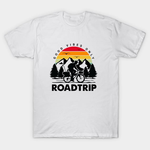 Good Vibes Only Roadtrip T-Shirt by ArtOnly